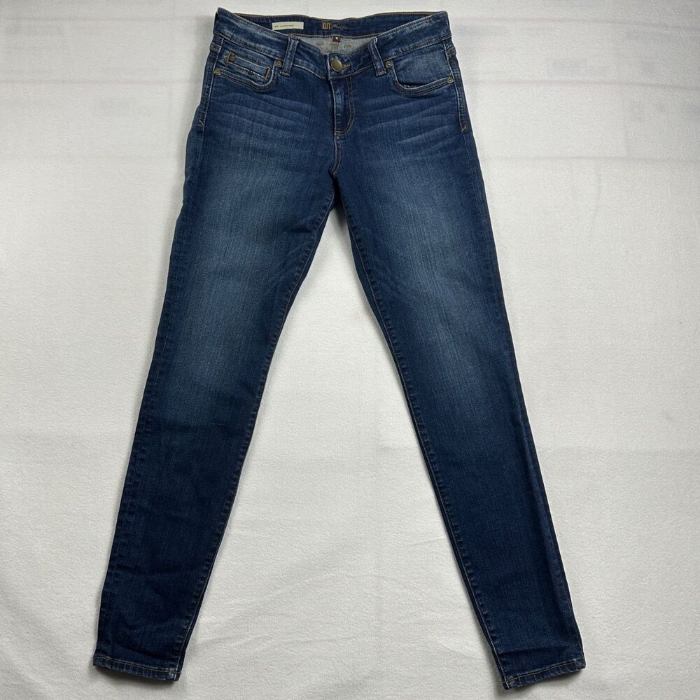 KUT from the Kloth Women's Mia Toothpick Skinny Jeans Dark Wash Size 6